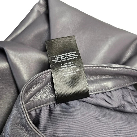 Aritzia Wilfred The Melina Pant Size 4 High Rise Straight Leg Vegan Leather - Picture 9 of 9